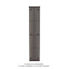 Acova - Striane EC V simple, Dark Brown 0270, 1016W, H 2000 mm / L 383 mm