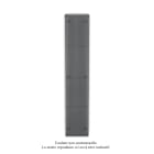 Acova - Striane EC V double, Anthracite 0346, 1440W, H 2000 mm / L 383 mm