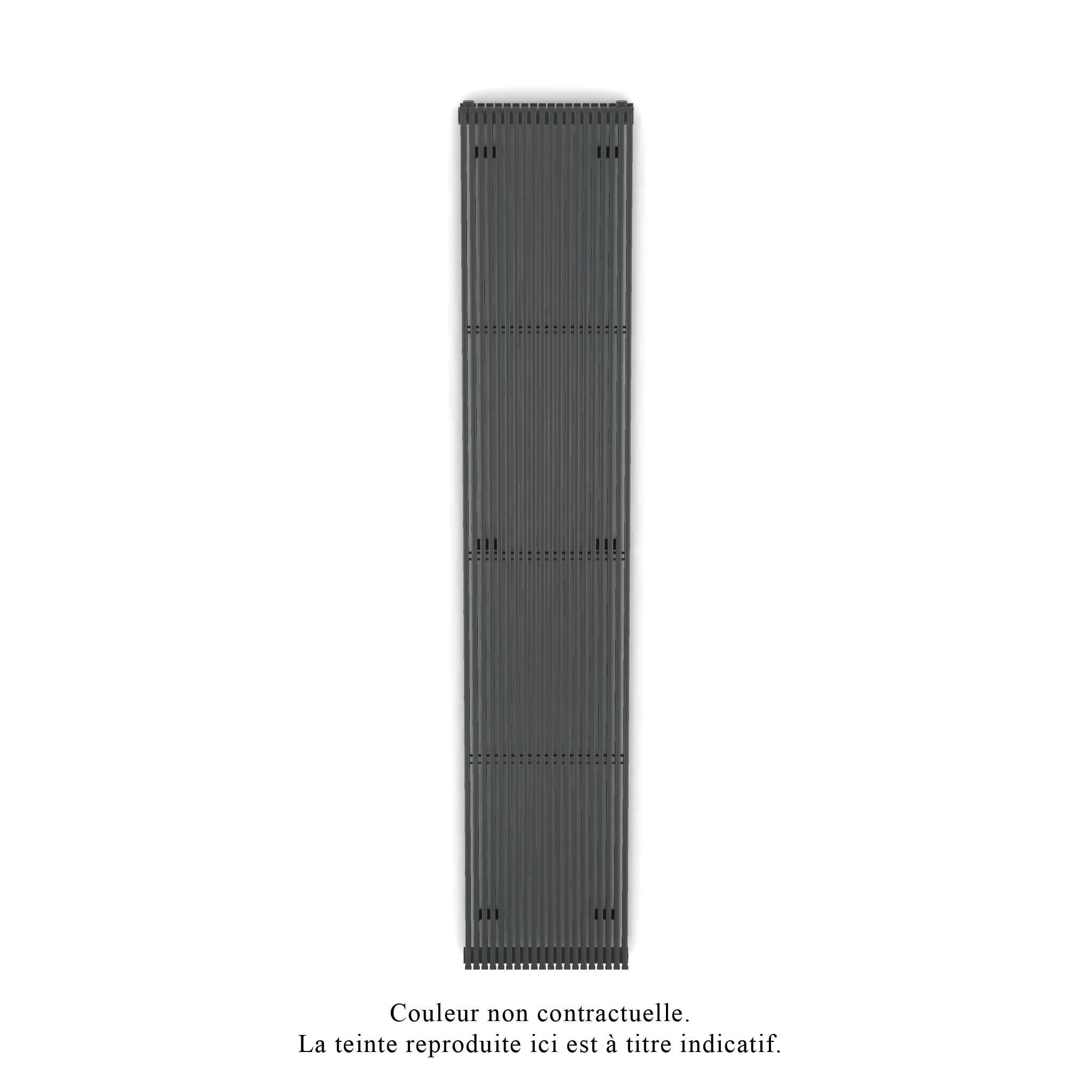 Acova - Striane EC V double, Black Matt 0557, 1440W, H 2000 mm / L 383 mm