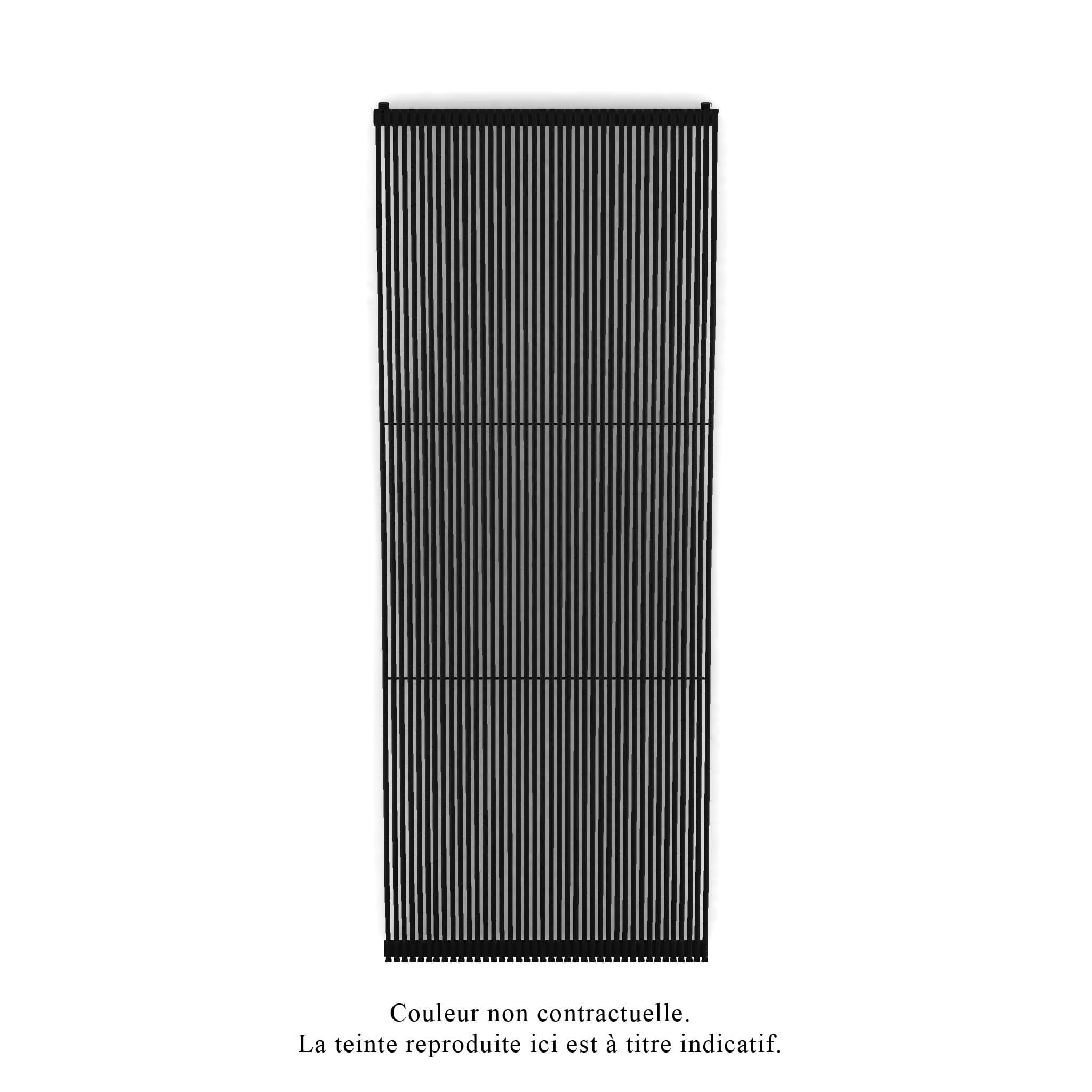Acova - Striane EC V double, Jet Black 9005, 2880W, H 2000 mm / L 763 mm