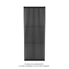 Acova - Striane EC V double, Jet Black 9005, 2880W, H 2000 mm / L 763 mm
