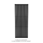 Acova - Striane EC V double, Jet Black 9005, 2880W, H 2000 mm / L 763 mm