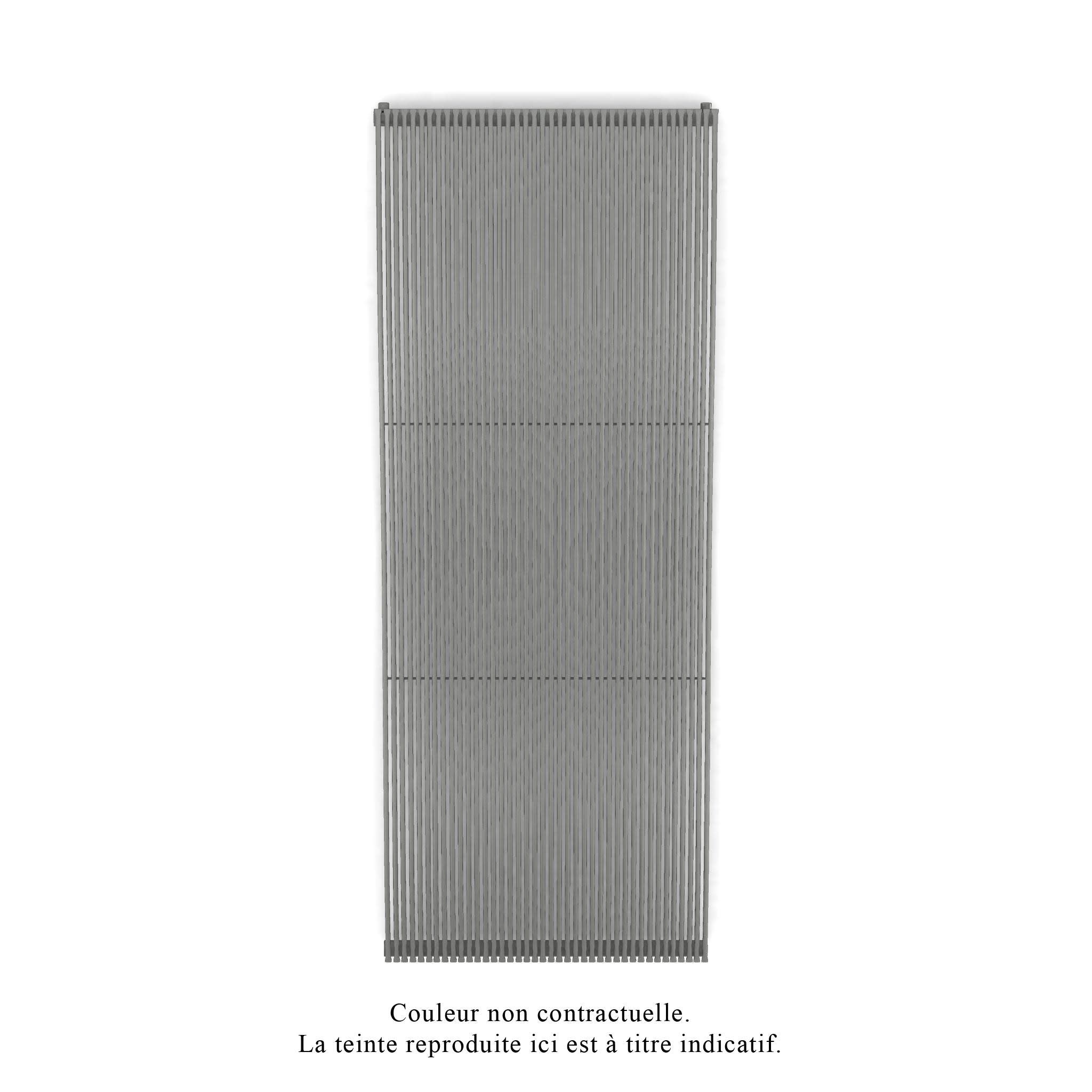 Acova - Striane EC V double, Grey Aluminium 9007, 2880W, H 2000 mm / L 763 mm