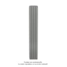 Acova - Fassane EC vertical double, Grey Aluminium, 924W, H 2000 mm / L 296 mm