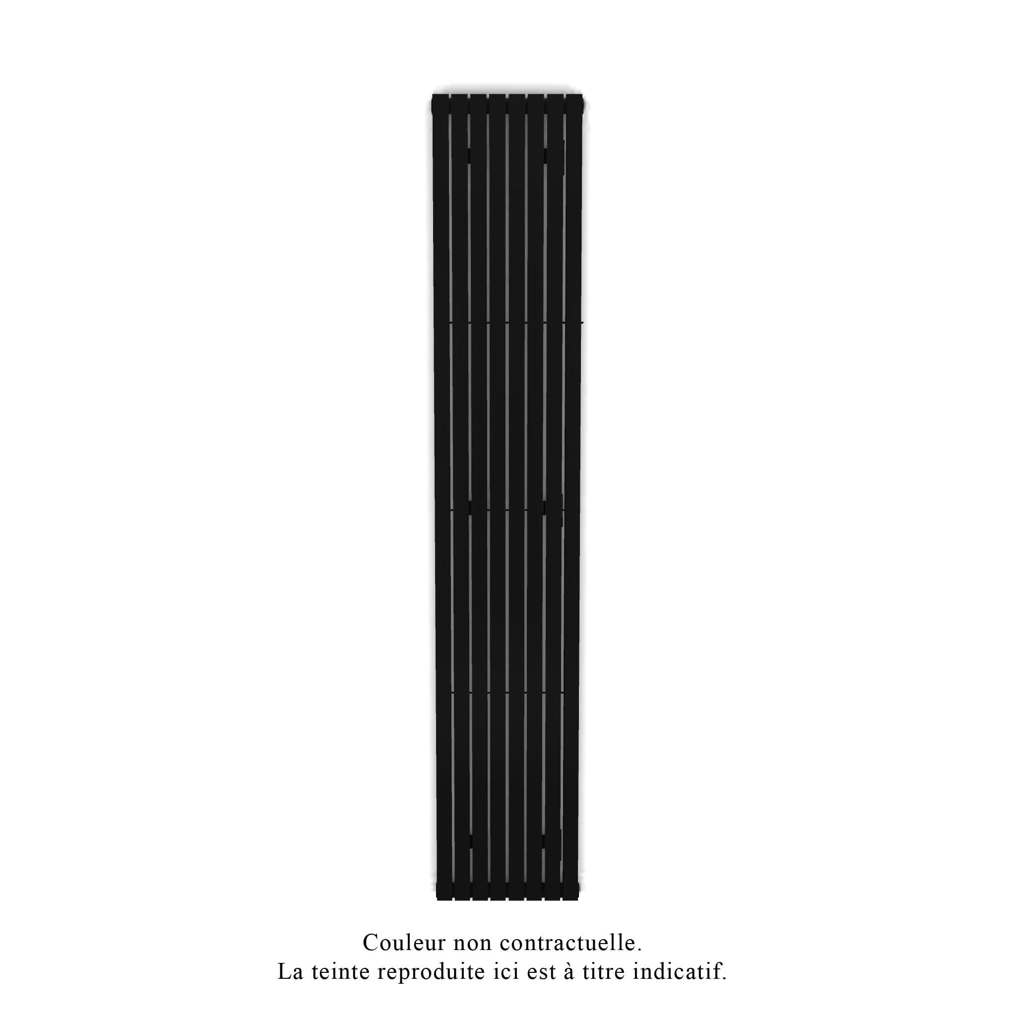 Acova - Altai EC vertical, Jet Black 9005, 780W, H 2000 mm / L 352 mm