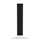 Acova - Altai EC vertical, Jet Black 9005, 780W, H 2000 mm / L 352 mm