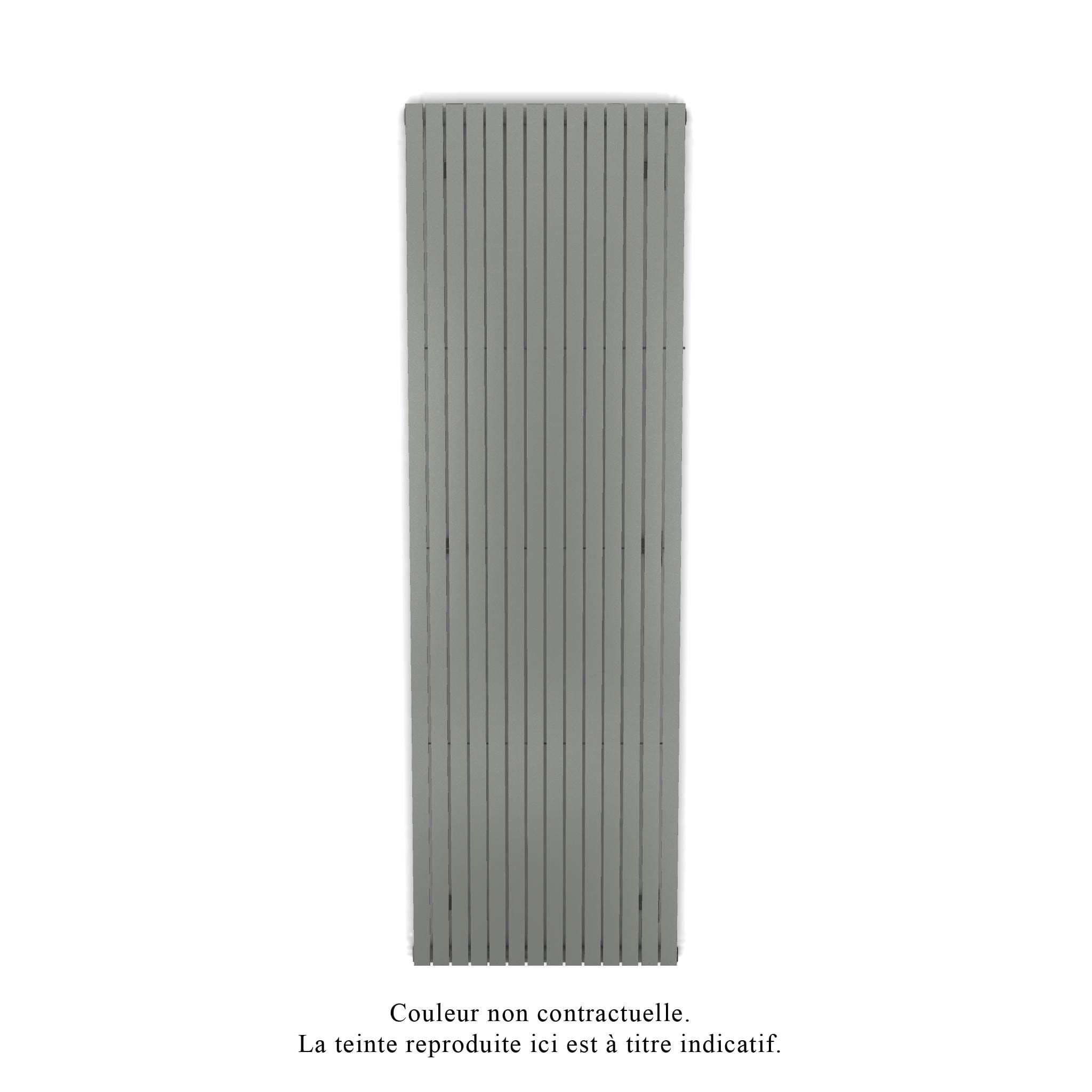 Acova - Altai EC vertical, Grey Aluminium 9007, 1365W, H 2000 mm / L 616 mm