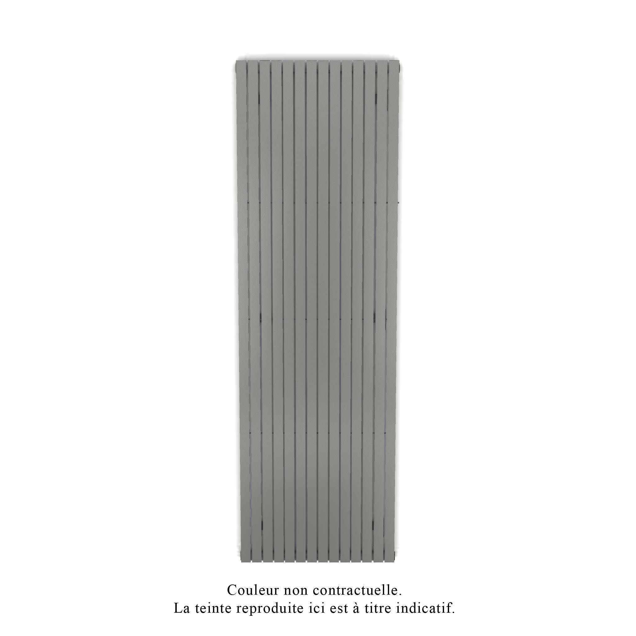 Acova - Altai EC vertical, Grey Aluminium 9007, 1365W, H 2000 mm / L 616 mm