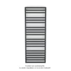 Acova - Kadrane Spa EC, Black Matt, 694W, H 1507 mm / L 550 mm, robinet couleur