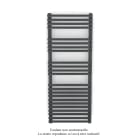 Acova - Cala Symétrique EC, couleur Jet Black, 551W, H1161mm / L496mm