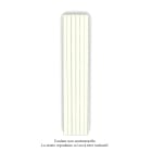 Acova - Planea EC V double, Cream 9001, 1248W, H 2000 mm / L 420 mm