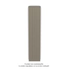 Acova - Planea EC V simple à ailettes, Concrete Grey 0265, 1092W, H 2000mm / L 420mm