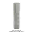 Acova - Planea EC V simple à ailettes, Inox Look 0332, 1092W, H 2000mm / L 420mm