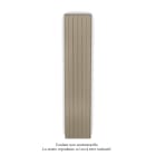 Acova - Planea EC V simple à ailettes, Beige Quartz 0523, 1092W, H 2000mm / L 420mm