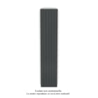 Acova - Planea EC V simple à ailettes, Black Matt 0557, 1092W, H 2000mm / L 420mm