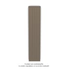 Acova - Planea EC V simple à ailettes, Pearl Beige 1235, 1092W, H 2000mm / L 420mm