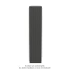 Acova - Planea EC V simple à ailettes, Umbra Grey 7222, 1092W, H 2000mm / L 420mm
