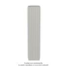 Acova - Planea EC V simple à ailettes, Telegrey 4 7247, 1092W, H 2000mm / L 420mm