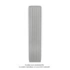 Acova - Planea EC V simple à ailettes, White Aluminium 9006, 1092W, H 2000mm / L 420mm