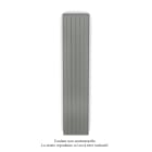 Acova - Planea EC V simple à ailettes, Grey Aluminium 9007, 1092W, H 2000mm / L 420mm