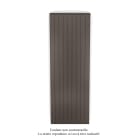Acova - Planea EC V simple à ailettes, Brown Quartz 0529, 1638W, H 2000mm / L 630mm