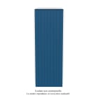 Acova - Planea EC V simple à ailettes, Gentian Blue 5210, 1638W, H 2000mm / L 630mm