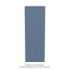 Acova - Planea EC V simple à ailettes, Pigeon Blue 5214, 1638W, H 2000mm / L 630mm