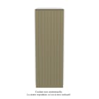 Acova - Planea EC V simple à ailettes, Yellow Grey 7234, 1638W, H 2000mm / L 630mm