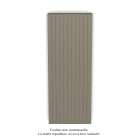 Acova - Planea EC V simple à ailettes, Concrete Grey 0265, 2002W, H 2000mm / L 770mm
