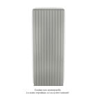 Acova - Planea EC V simple à ailettes, Inox Look 0332, 2002W, H 2000mm / L 770mm