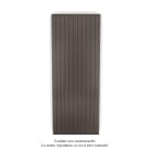 Acova - Planea EC V simple à ailettes, Brown Quartz 0529, 2002W, H 2000mm / L 770mm