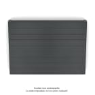 Acova - Planea EC H double, Black Matt 0557, 991W, H 630 mm / L 900 mm