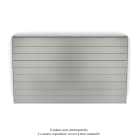 Acova - Planea EC H double, Inox Look 0332, 1321W, H 630 mm / L 1200 mm