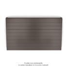 Acova - Planea EC H double, Brown Quartz 0529, 1321W, H 630 mm / L 1200 mm