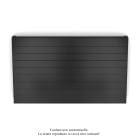 Acova - Planea EC H double, Black Quartz 0550, 1321W, H 630 mm / L 1200 mm