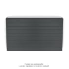 Acova - Planea EC H double, Black Matt 0557, 1321W, H 630 mm / L 1200 mm