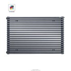 Acova - Kéva EC Horizontal simple, couleur Argent Martelé, 445W, H 299 mm / L 1200 mm