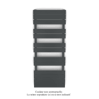 Acova - Régate EC, couleur Telegrey 4, 583W, H 1259 mm / L 500 mm