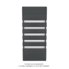 Acova - Régate EC, couleur Blue Grey, 1300W, H 1851 mm / L 800 mm