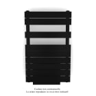 Acova - Régate EC +Air, couleur Jet Black 9005, 411W, H 852mm / L 500mm