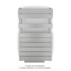 Acova - Régate EC +Air, couleur White Aluminium 9006, 411W, H 852mm / L 500mm
