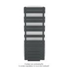 Acova - Régate EC +Air, couleur black matt 0557, 625W, H 1370mm / L 500mm