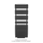 Acova - Régate EC +Air, couleur Anthracite Grey 7016, 625W, H 1370mm / L 500mm