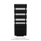 Acova - Régate EC +Air, couleur Jet Black 9005, 625W, H 1370mm / L 500mm
