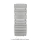 Acova - Régate EC +Air, couleur White Aluminium 9006, 625W, H 1370mm / L 500mm