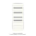 Acova - Régate EC +Air, couleur Pure White 9010, 625W, H 1370mm / L 500mm