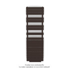 Acova - Régate EC +Air, couleur Dark Brown 0270, 781W, H 1666mm / L 500mm