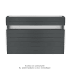 Acova - Régate EC double, couleur Grey Aluminium, 1043W, H 666 mm / L 1000 mm