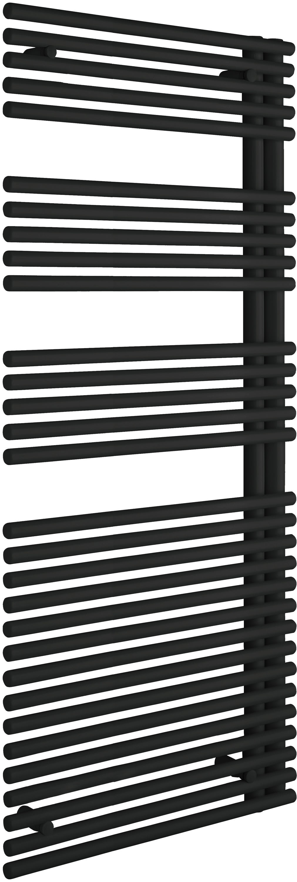 Acova - Cala Asymétrique EC droite, couleur Black Matt, 547W , H 1161 mm / L 496 mm