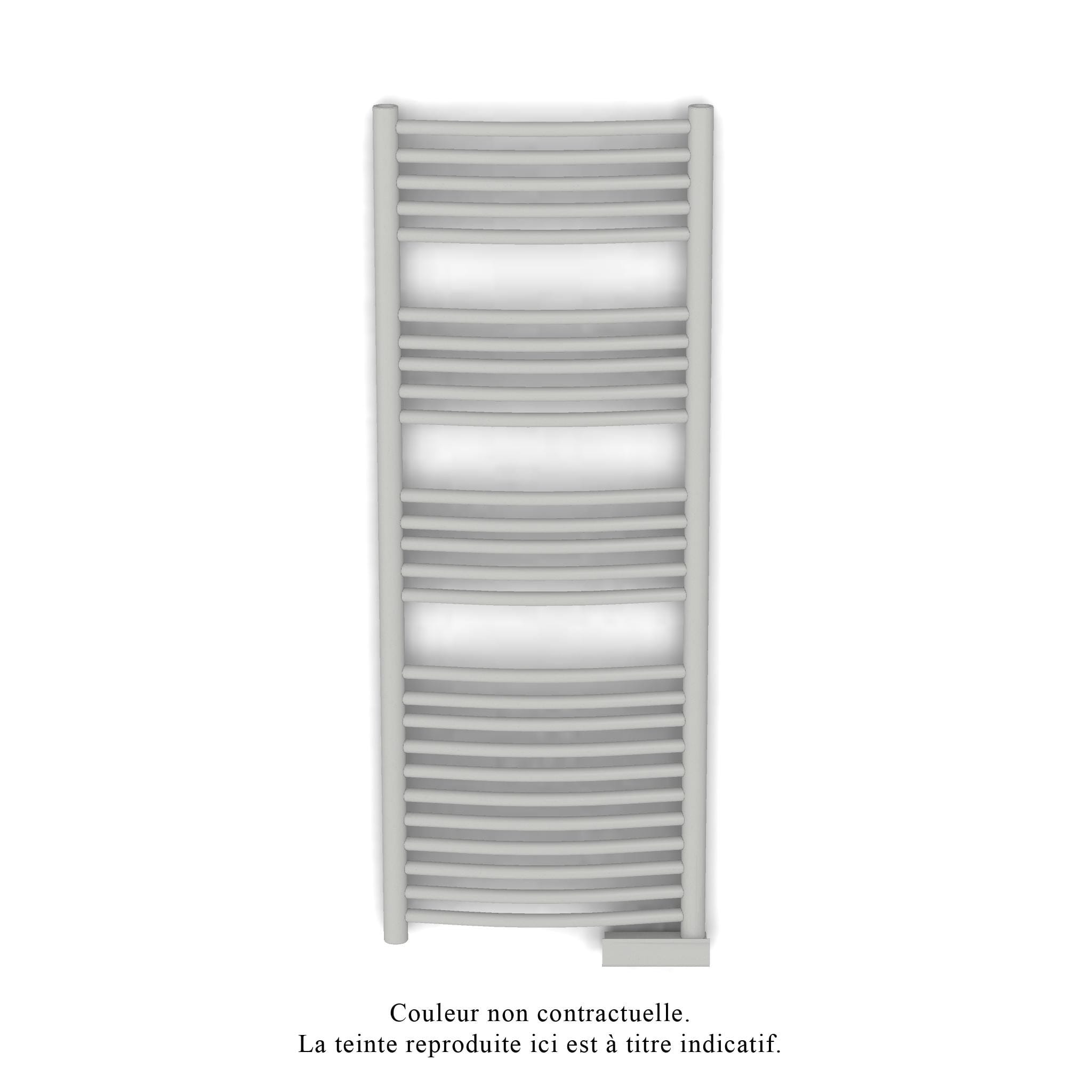 Acova - Kéva Spa EL cintré, régulation IHD, Light Grey, 750W, H 1429 mm / L 500 mm